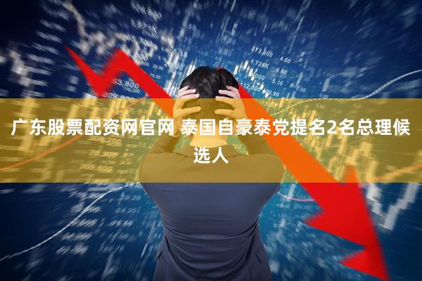 广东股票配资网官网 泰国自豪泰党提名2名总理候选人